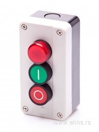 Kućište sa dva tastera i signalnom sijalicom  HB2-B 373